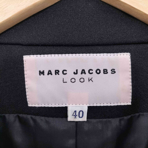 マークジェイコブスルック MARC JACOBS LOOK 90s OLD ナイロンウール ダブルブレスト ステンカラーコート レディース EUR:40
