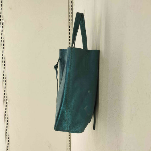 MARLON FIRENZE イタリア製 2WAY レザーメタリックトートバッグ レディース