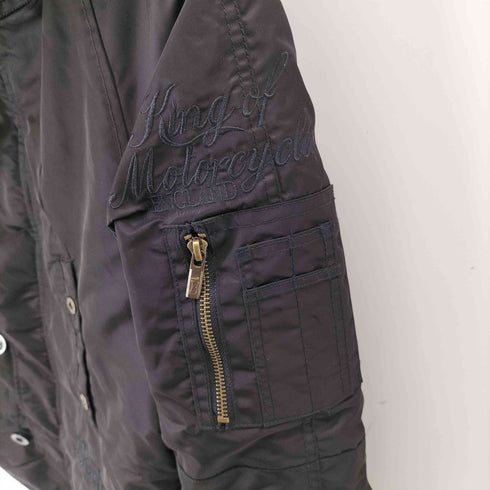 ノートン NORTON 刺繍ロゴ ポリエステルツイル N-3B ジャケット メンズ import:M