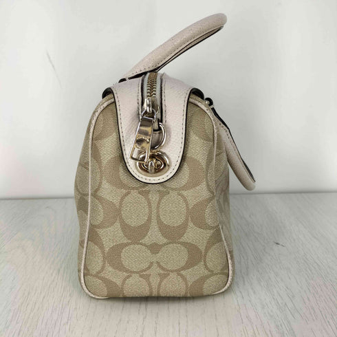 コーチ COACH シグネクチャー ターンロック ミニボストンバック レディース