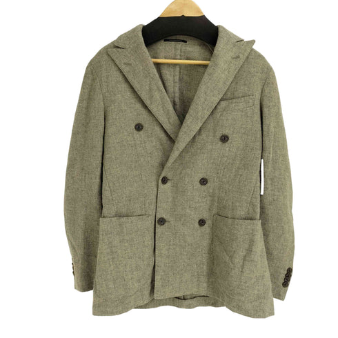 ユナイテッドアローズグリーンレーベルリラクシング UNITED ARROWS green label relaxing ウール100 ダブルブレストテーラードジャケット メンズ JPN:46