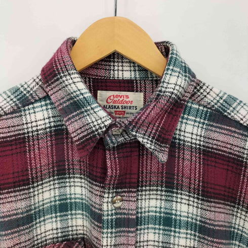 リーバイス Levis 90S USA製 ALASKA SHIRTS チェック ヘビー フランネル シャツ メンズ import:L
