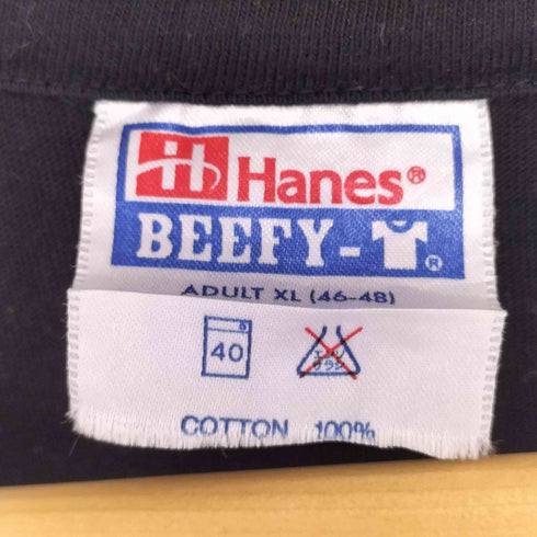 ヘインズ Hanes 80-90s シングルステッチ 48手 デビル プリント クルーネック 半袖 エロ Tシャツ メンズ import:XL