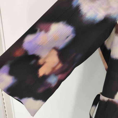 ザラ ZARA ZWコレクション 総柄 ロングワンピース レディース import:L