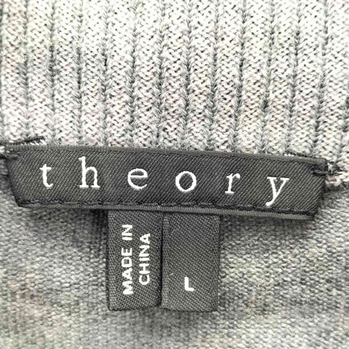 セオリー theory ダブルジップ ドライバーズニット メンズ import:L