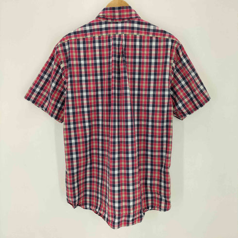 ブルックスブラザーズ BROOKS BROTHERS コットンポプリン チェック ショートスリーブ フランデーシャツ メンズ import:M