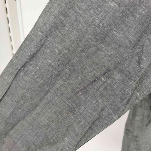 バーバリーブラックレーベル BURBERRY BLACK LABEL リネン混 シャンブレー 長袖シャツ メンズ 3