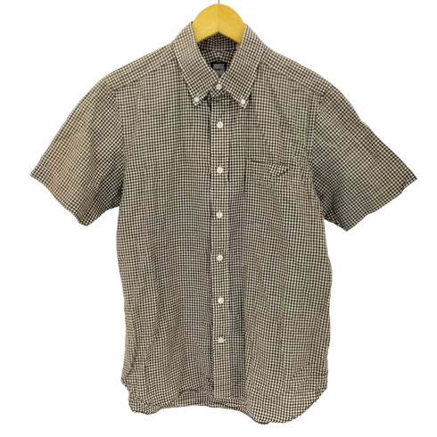 ビームス BEAMS コットンリネン ギンガムチェックシャツ メンズ L