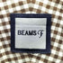ビームス BEAMS コットンリネン ギンガムチェックシャツ メンズ L
