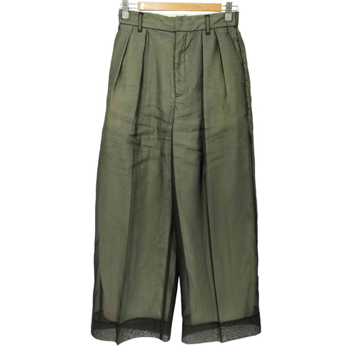 レイビームス Ray BEAMS 25SS シアー レイヤード ワイド パンツ レディース JPN:1