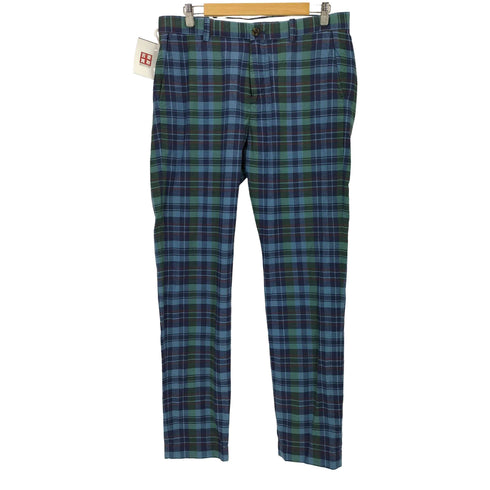 ブルックスブラザーズ BROOKS BROTHERS コットン マドラス プレーンフロントパンツ メンズ W34 L34