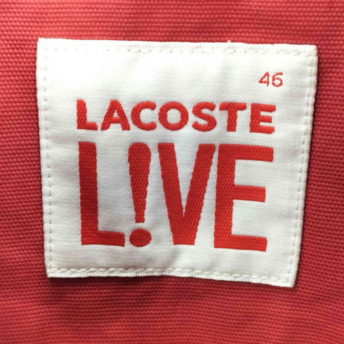 ラコステライブ Lacoste Live ワンポイントロゴ フーデッド コットンライトジャケット メンズ 46