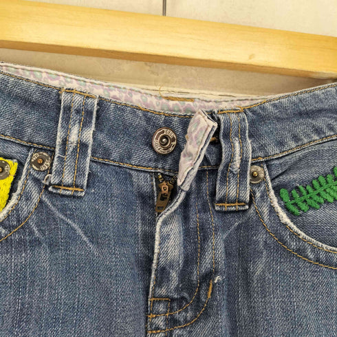 アズノゥアズドゥバズ as know as de base 刺繍 デニムスカート レディース