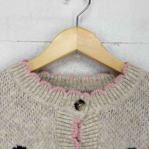 tyakashastudio ニットカーディガン ウサギ柄 レディース import:M