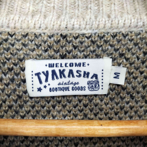 tyakashastudio ニットカーディガン ウサギ柄 レディース import:M