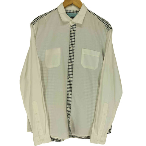 アレッサンドロジェラルデスキー ALESSANDRO GHERARDESCHI MADE IN ITALY チェック切替レギュラーシャツ メンズ