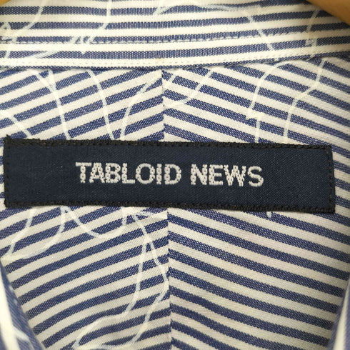 タブロイドニュース tabloid news リーフデザイン ストライプシャツ メンズ 3