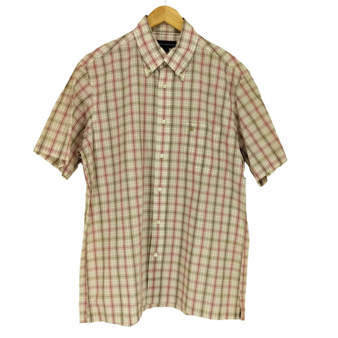 ザスコッチハウス The Scotch House チェック柄 S/Sボタンダウンシャツ メンズ LL