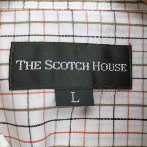 ザスコッチハウス The Scotch House チェック柄 S/Sボタンダウンシャツ メンズ L