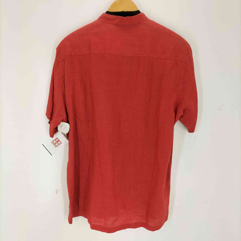 アレグリ allegri S/S リネン バンドカラーシャツ メンズ JPN:48