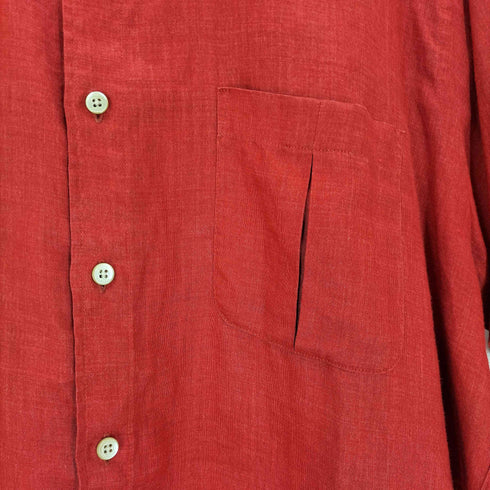 アレグリ allegri S/S リネン バンドカラーシャツ メンズ JPN:48