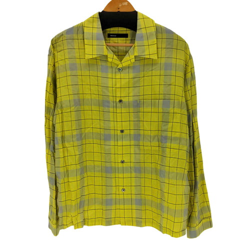 ゼロエイトサーカス 08sircus Cupra check open collar shirt メンズ JPN:5