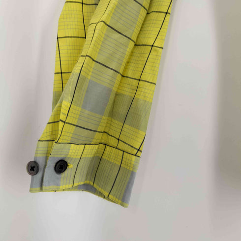 ゼロエイトサーカス 08sircus Cupra check open collar shirt メンズ JPN:5