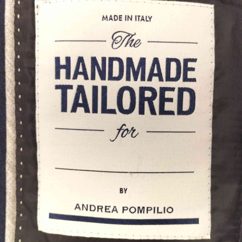 Andrea Pomplio ウールテーラードジャケット スーツセットアップ メンズ 46