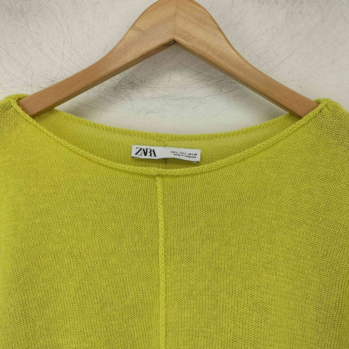 ザラ ZARA リネン混ボートネックニット レディース import:L