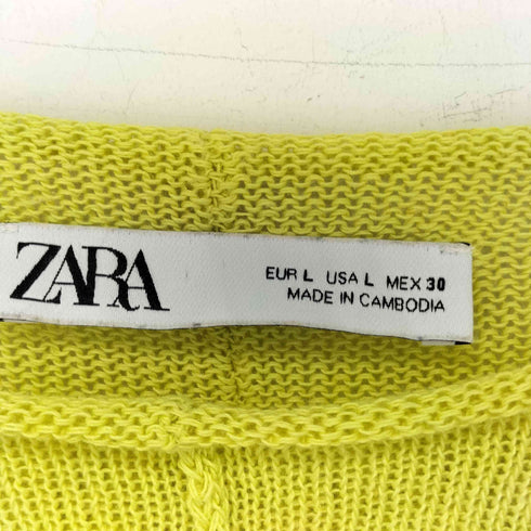 ザラ ZARA リネン混ボートネックニット レディース import:L