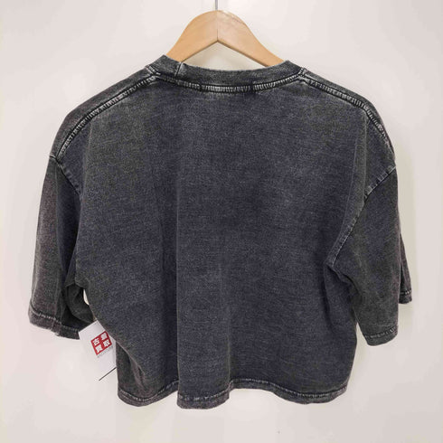 ザラ ZARA ロックバンドプリント クロップドTシャツ レディース
