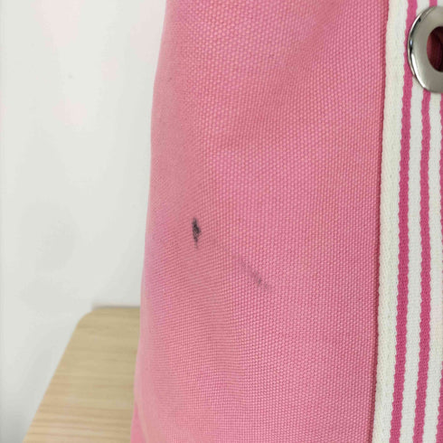 ラコステ LACOSTE ストライプキャンバストートバッグ レディース