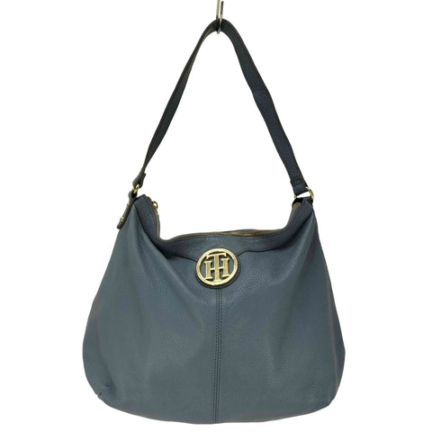 トミーヒルフィガー TOMMY HILFIGER ロゴプレート レザーワンショルダーバッグ レディース