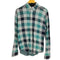 ラコステ LACOSTE REGULAR FIT チェック柄 ボタンダウン L/Sシャツ メンズ import:S