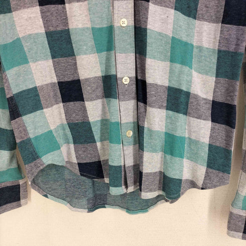 ラコステ LACOSTE REGULAR FIT チェック柄 ボタンダウン L/Sシャツ メンズ import:S