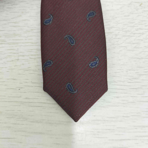 イヴサンローラン Yves Saint Laurent ペイズリー シルクネクタイ メンズ