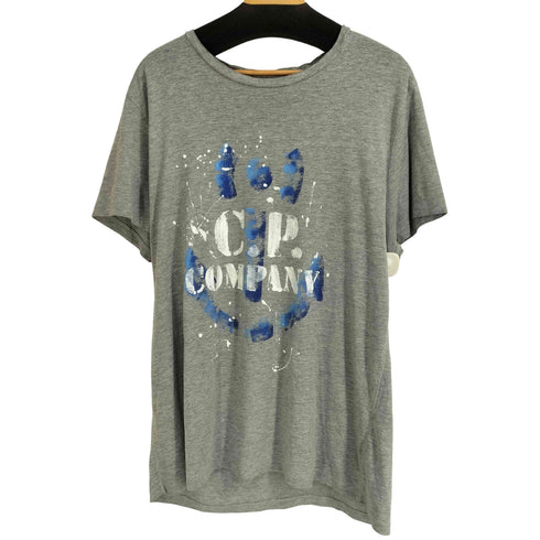 シーピーカンパニー C.P.COMPANY ペイントロゴプリント S/S ビッグサイズTシャツ メンズ XXXL