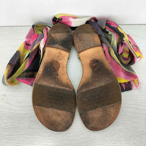 アグ UGG スカーフリボン トングサンダル レディース US:6