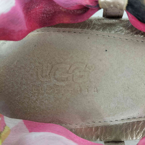 アグ UGG スカーフリボン トングサンダル レディース US:6