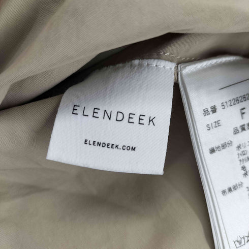 エレンディーク ELENDEEK ペプラムニットトップス レディース F