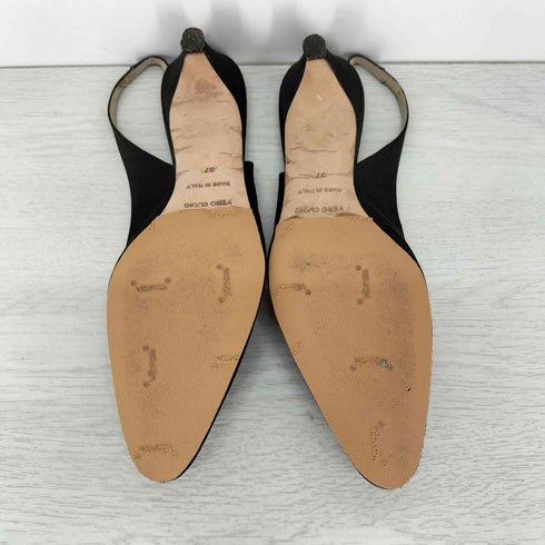 ロートルショーズ Lautre chose ラインストーン バックストラップ ミュール vibram裏張り レディース EUR:37
