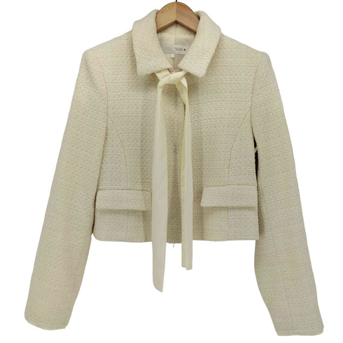 ザラ ZARA リボン付き テクスチャード ブレザー レディース import:S