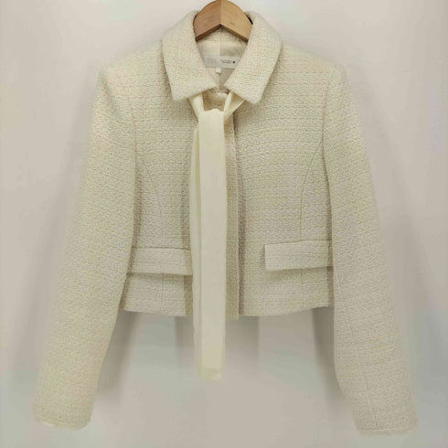 ザラ ZARA リボン付き テクスチャード ブレザー レディース import:S