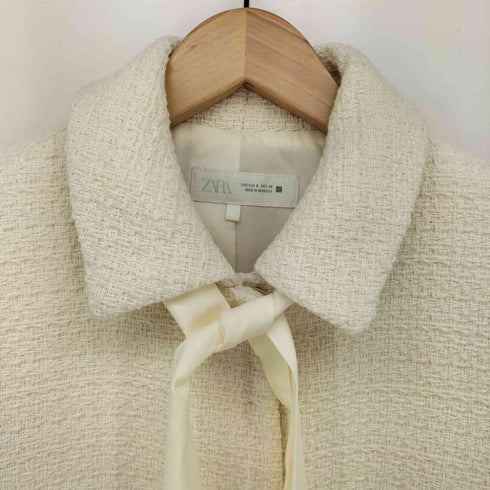 ザラ ZARA リボン付き テクスチャード ブレザー レディース import:S