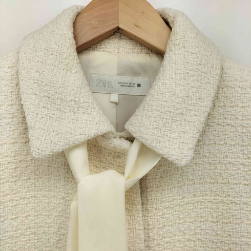 ザラ ZARA リボン付き テクスチャード ブレザー レディース import:S
