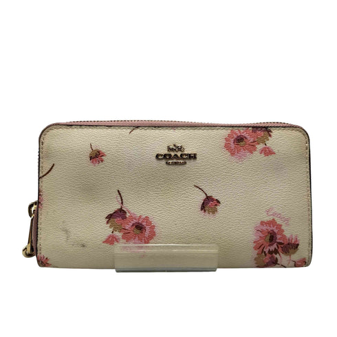 コーチ COACH ロング ジップ アラウンド ウォレット ウィズ フローラル プリント レディース