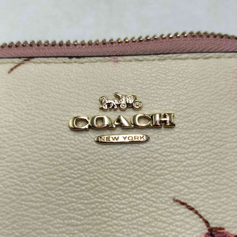 コーチ COACH ロング ジップ アラウンド ウォレット ウィズ フローラル プリント レディース