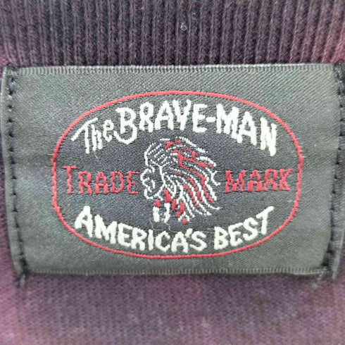 THE BRAVE-MAN キャラクター プリント タイダイ L/S クルーネック Tシャツ メンズ JPN:L