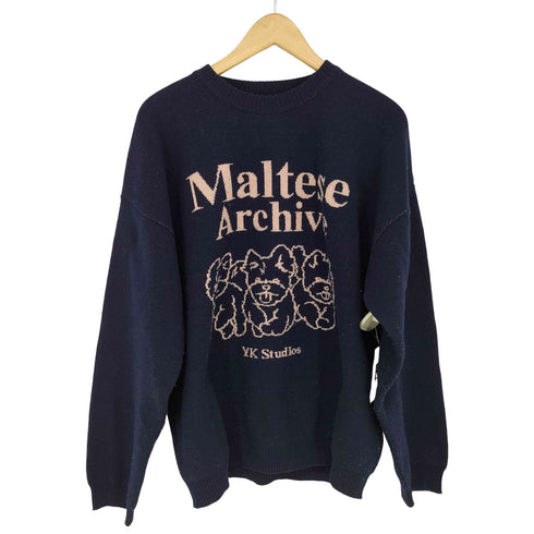 ワイケイ Wai Kei Maltese Archive Line Graphic Knit マルチーズ ニット レディース JPN:2