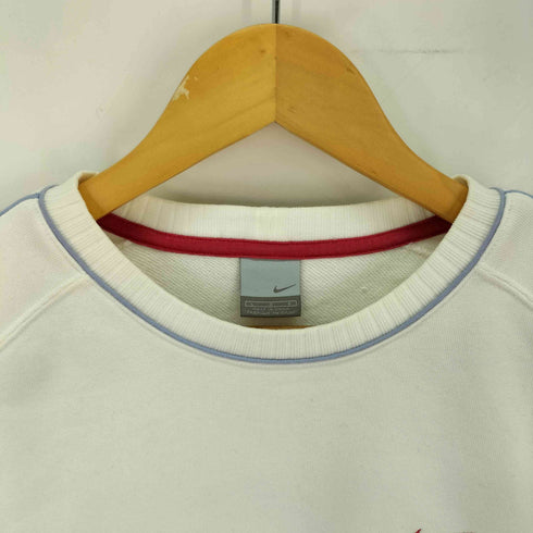 ナイキ NIKE 00s 刺繍ロゴ リブ切替 ラグランスリーブ スウェット レディース import:L
